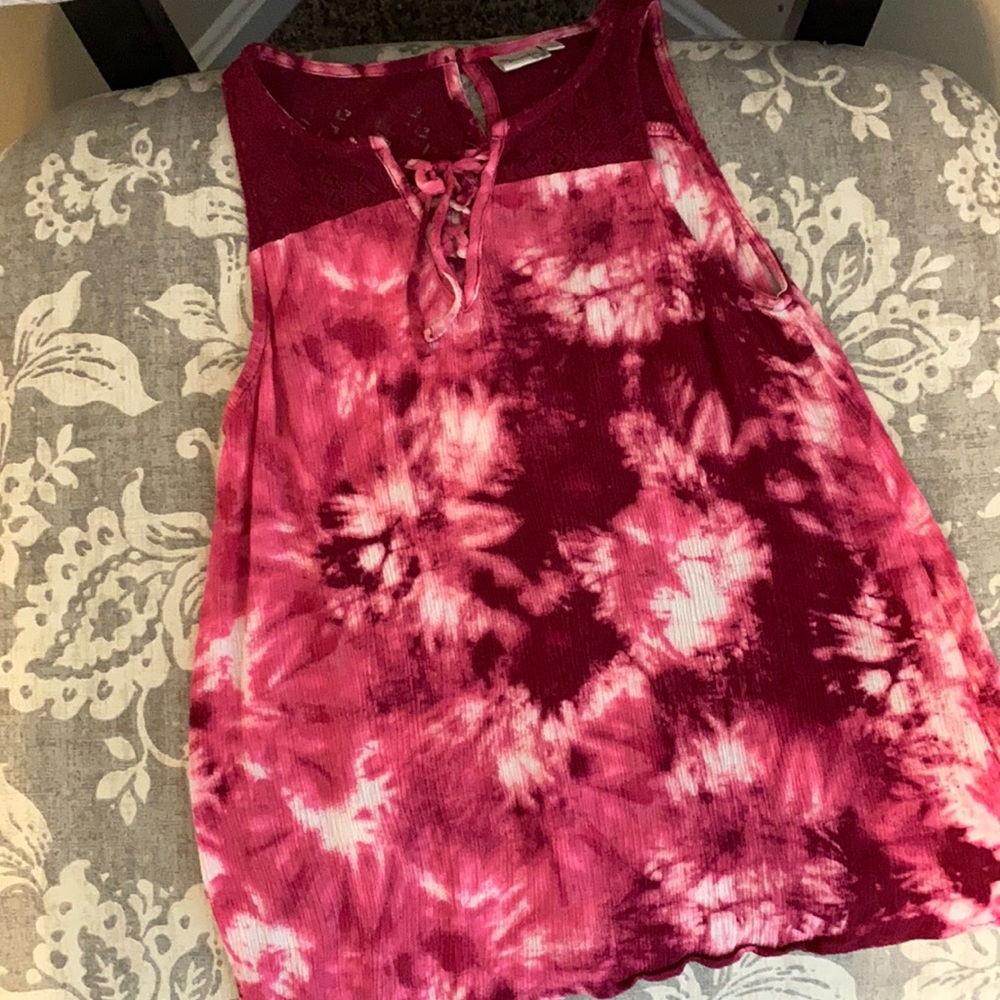 Tie dye boho flowy top